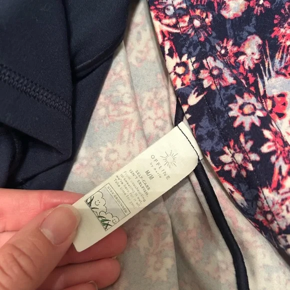 Aerie Offline Low Key Dress Floral with Slit - Picture 4 of 5